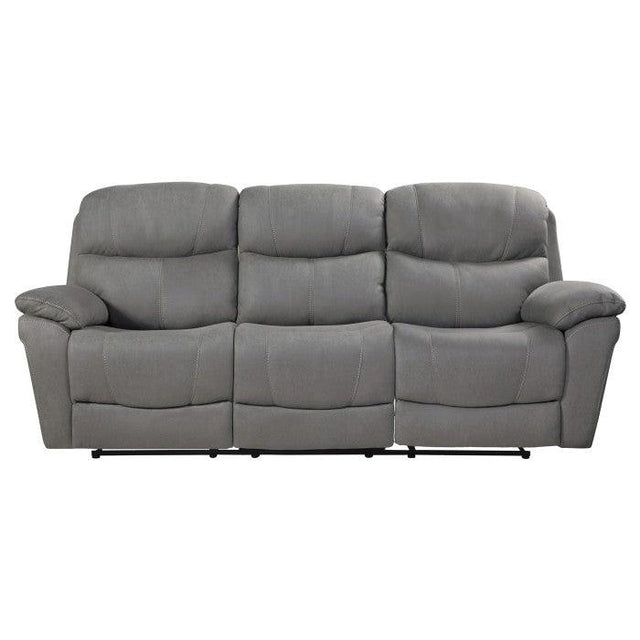 Homelegance - Longvale Double Reclining Sofa In Gray - 9580Gy-3