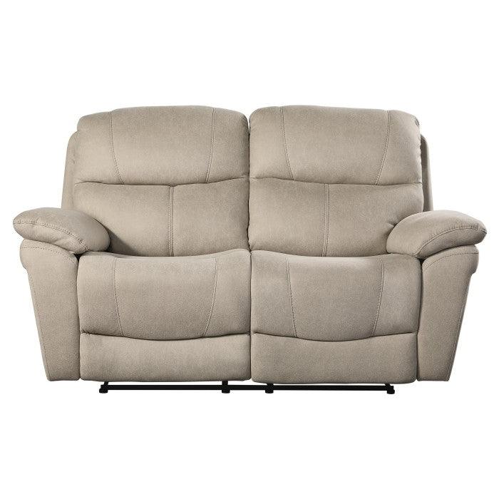 Homelegance - Longvale Double Reclining Love Seat In Tan - 9580Tn-2