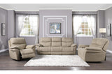 Homelegance - Longvale 3 Piece Power Double Reclining Living Room Set In Tan - 9580Tn-3Pwh-2-1