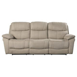 Homelegance - Longvale Power Double Reclining Sofa With Power Headrests In Tan - 9580Tn-3Pwh