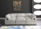 Plush - Cloud Modular Sectional 6 Piece - Cream - Modern & Contemporary - Home Elegance USA