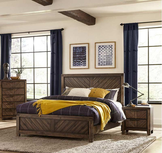 Homelegance - Parnell 3 Piece Queen Bedroom Set In Distressed Espresso - 1648-1-3Set