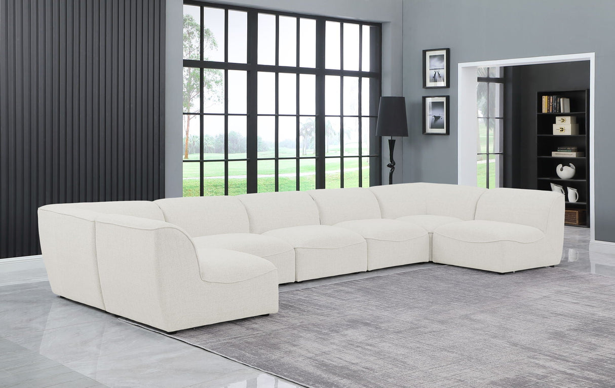 Miramar - Modular Sectional 7 Piece - Cream - Home Elegance USA