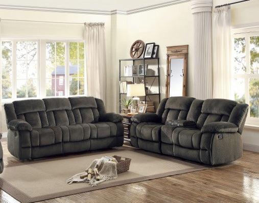 Homelegance - Laurelton Chocolate 2 Piece Sofa Set - 9636-3-2