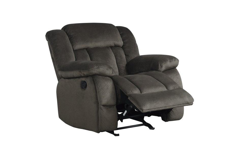 Homelegance - Laurelton Chocolate Glider Reclining Chair - 9636-1