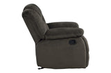 Homelegance - Laurelton Chocolate Glider Reclining Chair - 9636-1