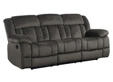 Homelegance - Laurelton Chocolate Double Reclining Sofa - 9636-3