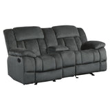 Homelegance - Laurelton Charcoal 3 Piece Living Room Set - 9636Cc-3-2-1