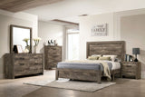 Larissa - 4 Piece Queen Bedroom Set - Natural Tone - Rustic - Home Elegance USA