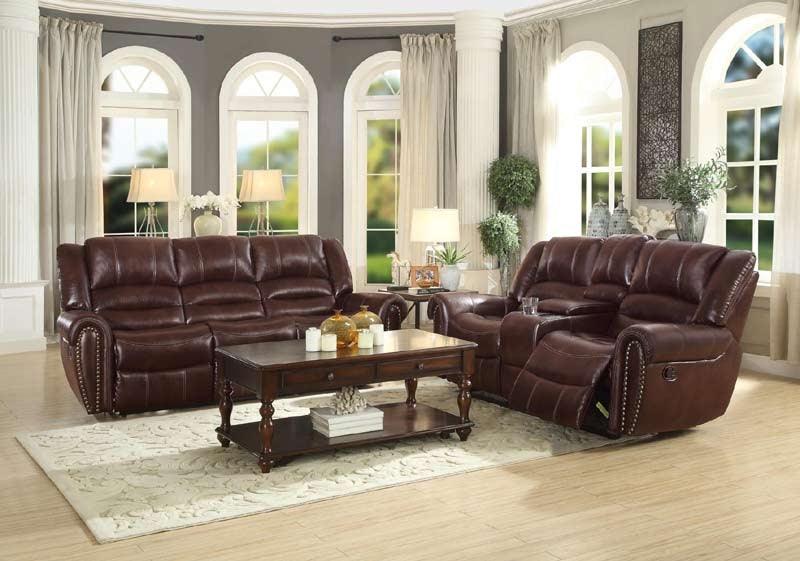 Homelegance - Center Hill 2 Piece Sofa Set - 9668Ndb-3-2Set