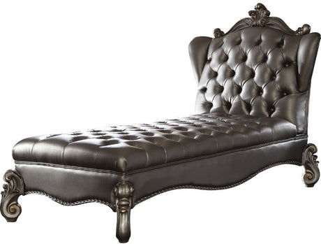 Acme Furniture - Versailles Silver Antique Platinum Chaise Lounge - 96825