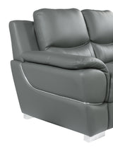 Genuine Leather Loveseat Home Elegance USA