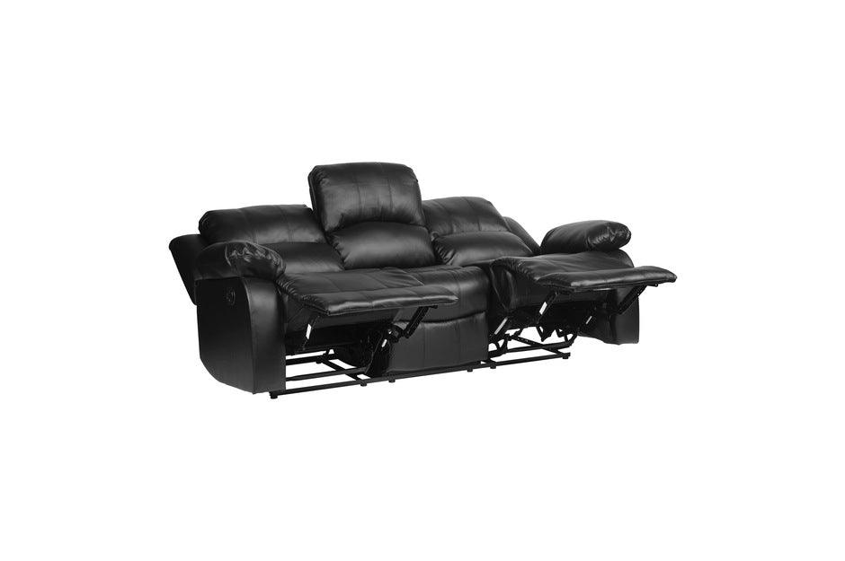Homelegance - Granley Black Double Reclining Sofa - 9700Blk-3
