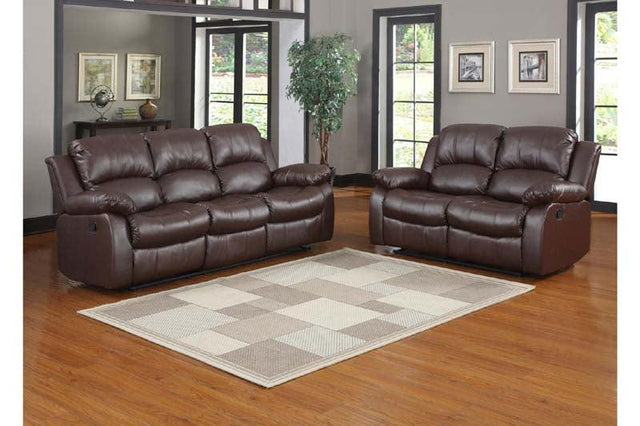 Homelegance - Granley Brown 3 Piece Living Room Set - 9700Brw-3-2-1