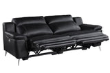 Homelegance - Antonio Power Reclining Sofa In Black - 9360Blk-3Pw*