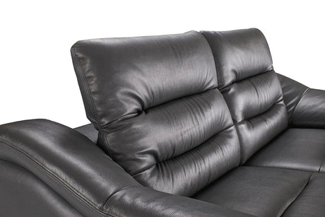 972 Modern Sofa And Loveseat In Dark Grey Color | ESF