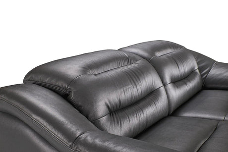 972 Modern Sofa And Loveseat In Dark Grey Color | ESF