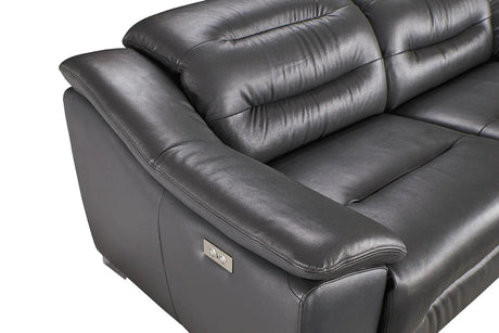 972 Modern Sofa And Loveseat In Dark Grey Color | ESF