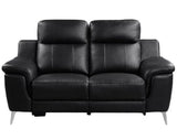 Antonio 2 Piece Reclining Sofa Set In Black 9360Blk*2Pw | Homelegance | Home Elegance USA