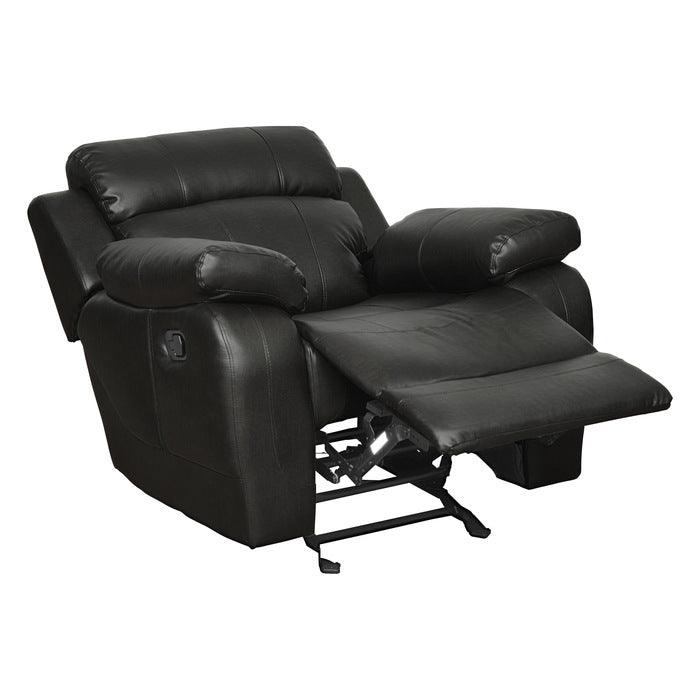 Homelegance - Marille Black 3 Piece Living Room Set - 9724Blk-3-2-1