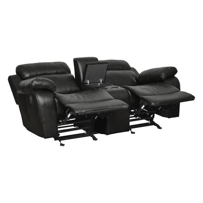 Homelegance - Marille Black 3 Piece Living Room Set - 9724Blk-3-2-1