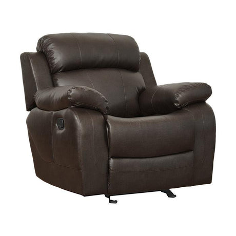 Marille Dark Brown 3 Piece Living Room Set 9724Brw-3-2-1 | Homelegance