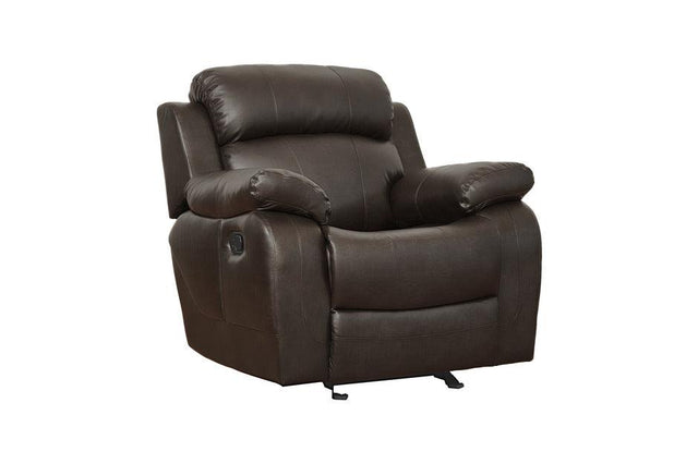 Homelegance - Marille Dark Brown Glider Reclining Chair - 9724Brw-1