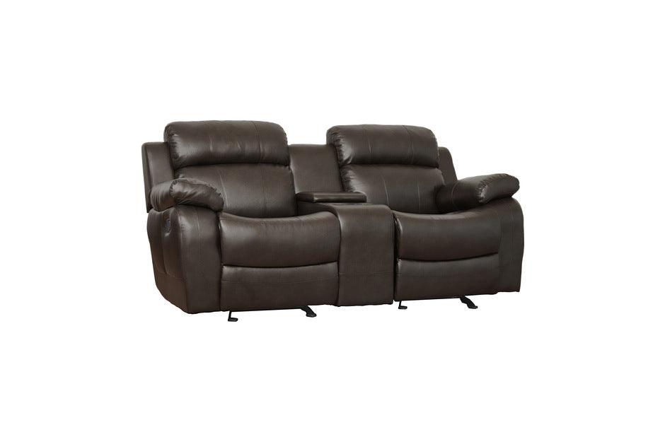 Homelegance - Marille Dark Brown 2 Piece Sofa Set - 9724Brw-3-2