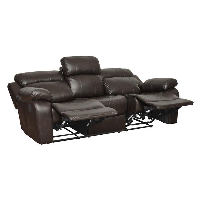 Homelegance - Marille Dark Brown 3 Piece Living Room Set - 9724Brw-3-2-1