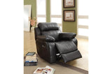 Homelegance - Marille Black Glider Reclining Chair - 9724Blk-1