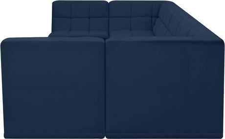 Relax - Modular Sectional 7 Piece - Navy - Home Elegance USA