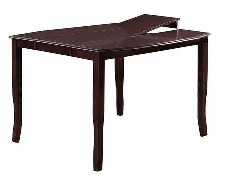 Dining Room Furniture Dining Table Dark Brown Counter Height Table w Butterfly Leaf Wooden Top 1pc Kitchen High Table - B01180911 - Home Elegance USA - 1