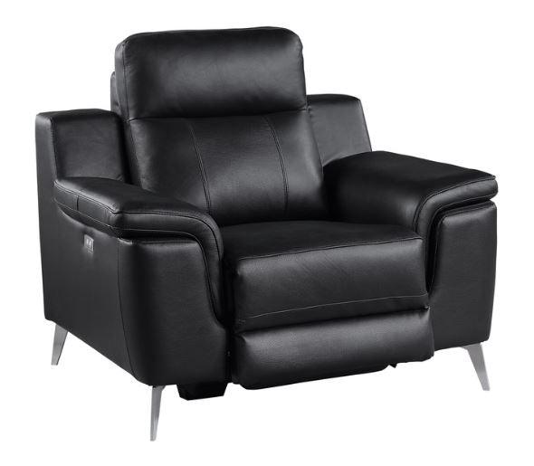 Antonio 3 Piece Reclining Living Room Set In Black 9360Blk - 3 - 2 - 1 | Homelegance | Home Elegance USA