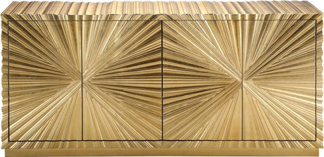 Meridian Furniture - Golda Sideboard-Buffet In Gold - 324