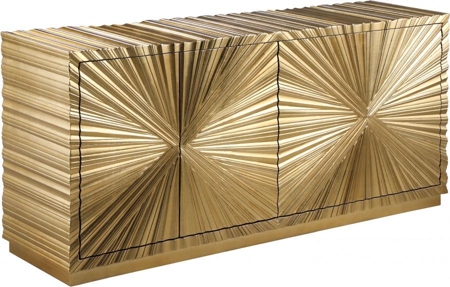 Meridian Furniture - Golda Sideboard-Buffet In Gold - 324