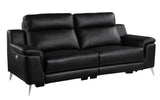 Homelegance - Antonio Power Reclining Sofa In Black - 9360Blk-3Pw*