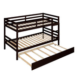 TWIN BUNKBED WITH TWIN TRUNDLE - Home Elegance USA