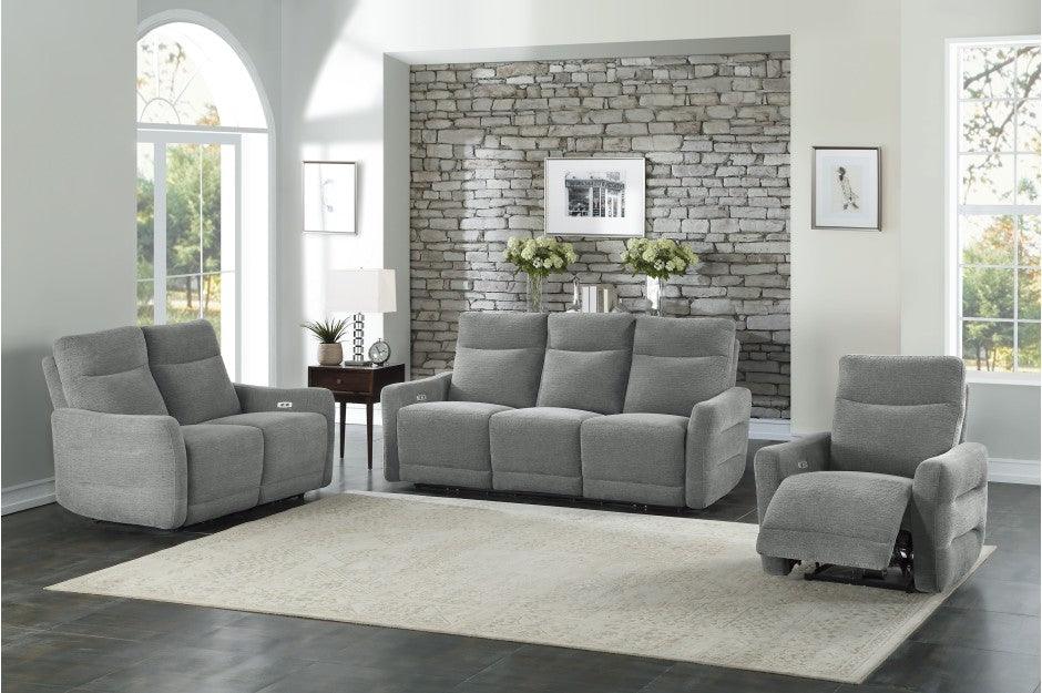 Homelegance - Edition Power Double Lay Flat Reclining Loveseat With Power Headrests - 9804Dv-2Pwh