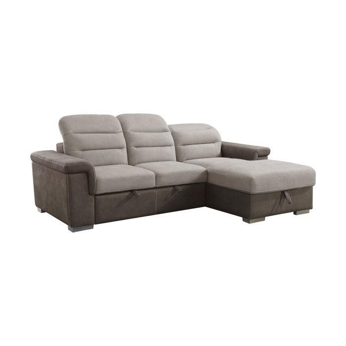 Alfio 2 - Piece Sectional With Pull - Out Bed And Hidden Storage 9808*Sc | Homelegance | Home Elegance USA