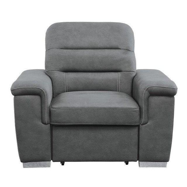 Homelegance - Alfio Chair With Pull-Out Ottoman - 9808Sgy-1