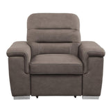 Alfio Chair With Pull - Out Ottoman 9808Stp - 1 | Homelegance | Home Elegance USA