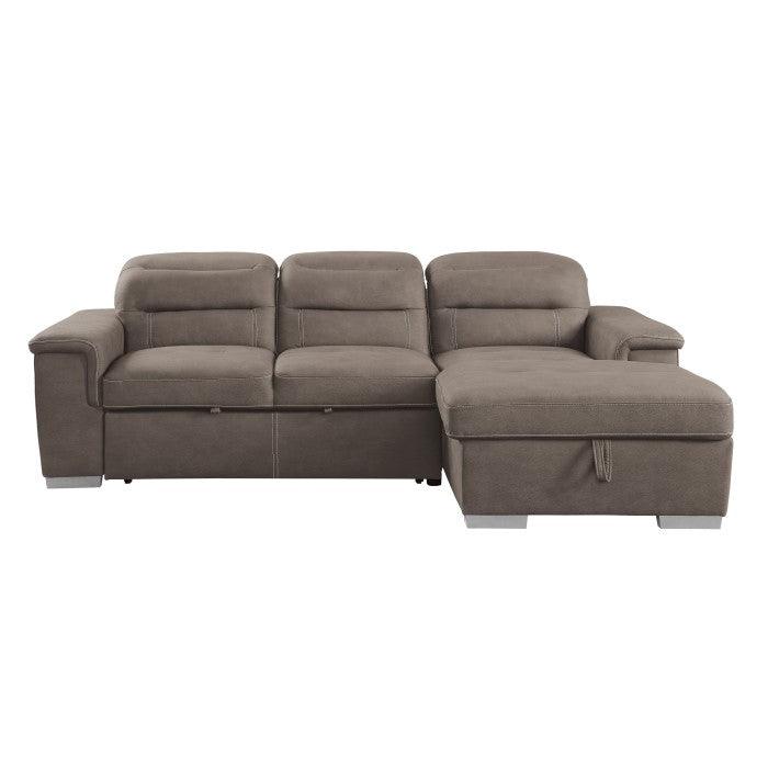 Alfio 2 - Piece Sectional With Pull - Out Bed And Hidden Storage 9808Stp*Sc | Homelegance | Home Elegance USA