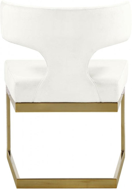 Meridian Furniture - Alexandra Velvet Dining Chair Set Of 2 In Cream - 953Cream-C