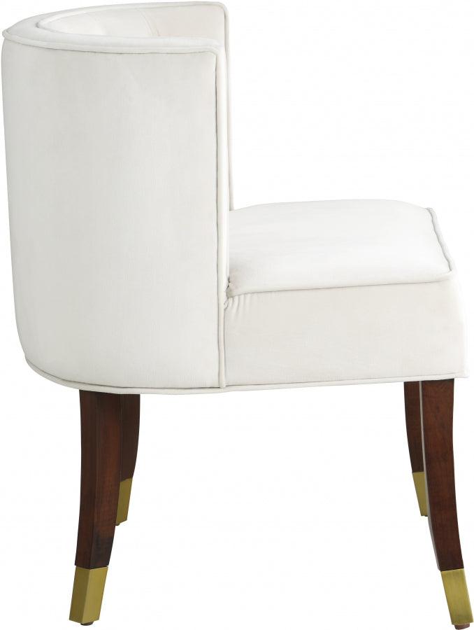 Meridian Furniture - Perry Velvet Dining Chair Set Of 2 In Cream - 933Cream-C