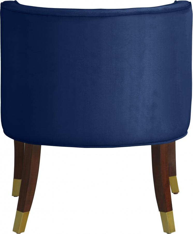 Meridian Furniture - Perry Velvet Dining Chair Set Of 2 In Navy - 933Navy-C