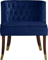 Meridian Furniture - Perry Velvet Dining Chair Set Of 2 In Navy - 933Navy-C