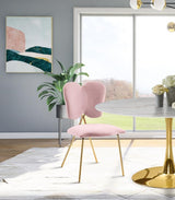 Angel Velvet Dining Chair Set Of 2 In Pink - 780Pink - C | Meridian | Home Elegance USA