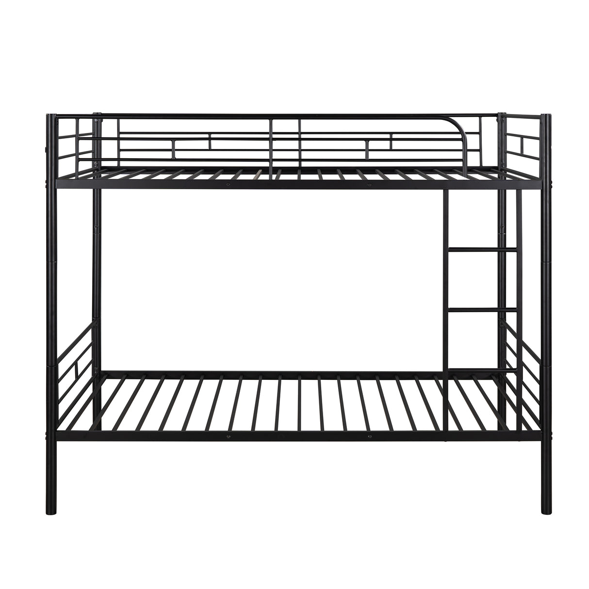 Twin Over Twin Metal Bunk Bed (Black) ( old sku: MF189201BAA ) - Home Elegance USA