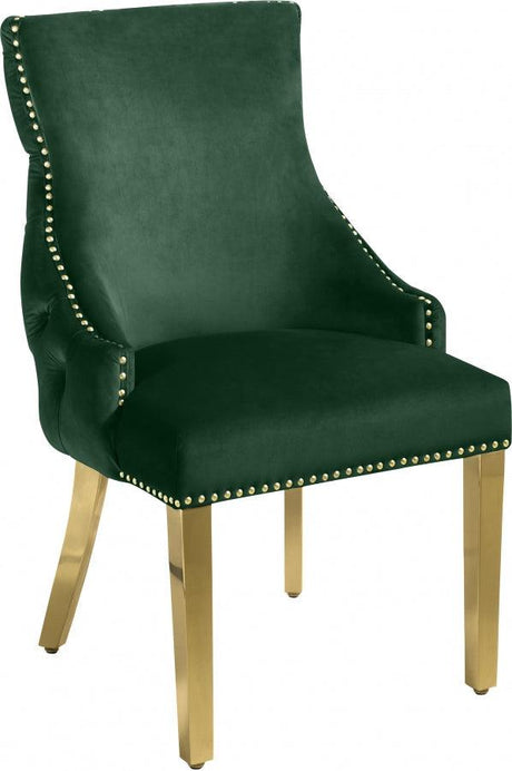 Meridian Furniture - Tuft Velvet Dining Chair In Green (Set Of 2) - 730Green-C