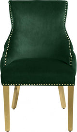 Meridian Furniture - Tuft Velvet Dining Chair In Green (Set Of 2) - 730Green-C